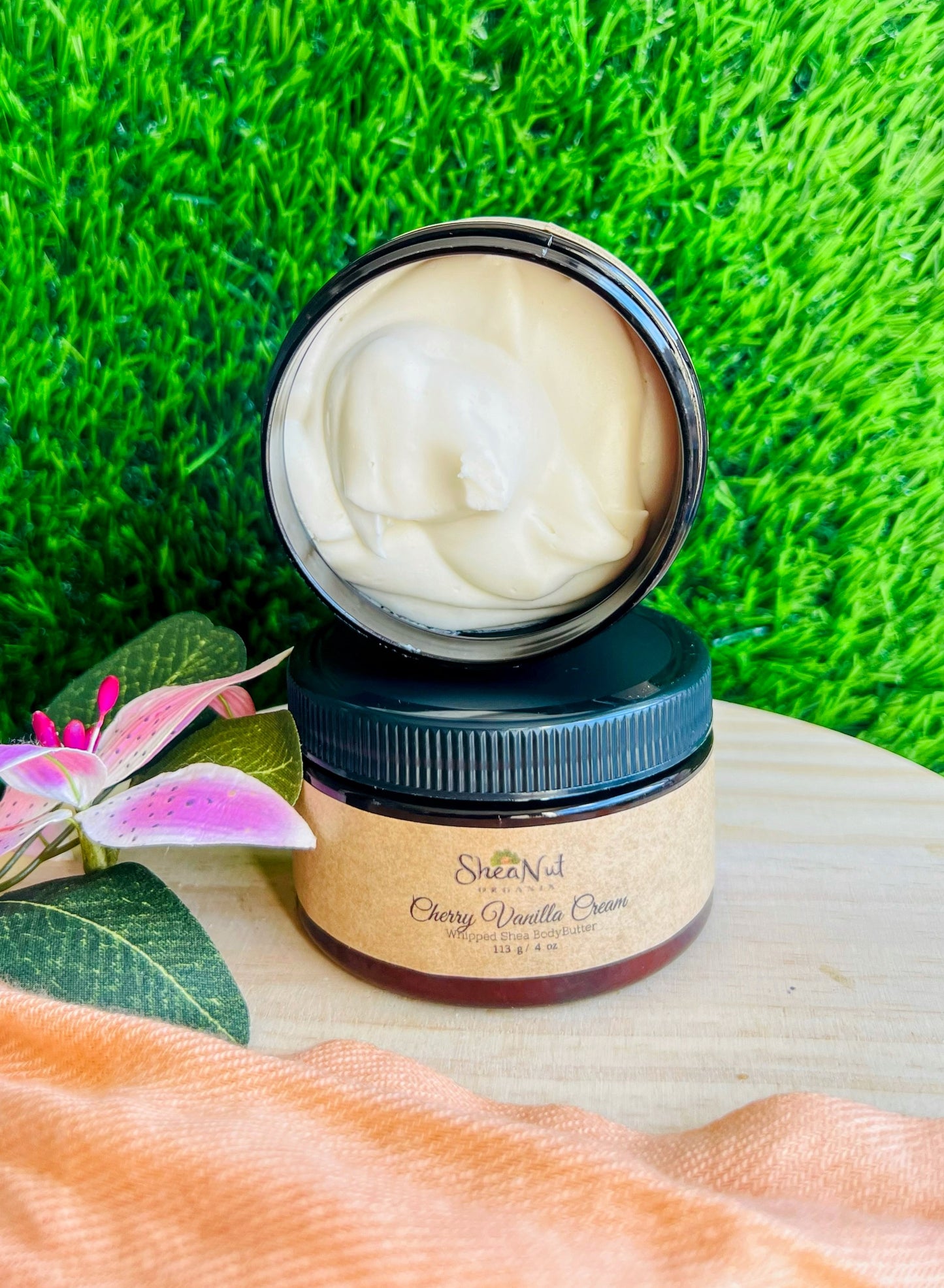 Cherry Vanilla Cream Whipped Shea Mango Butter 4 oz