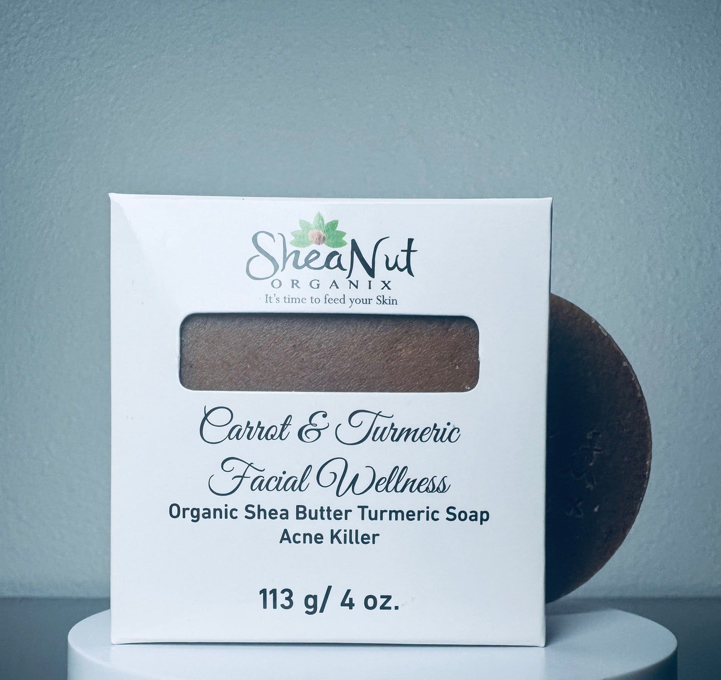 Carrot + Turmeric Facial Wellness - Organic Shea Butter Turmeric Soap - Acne Killer