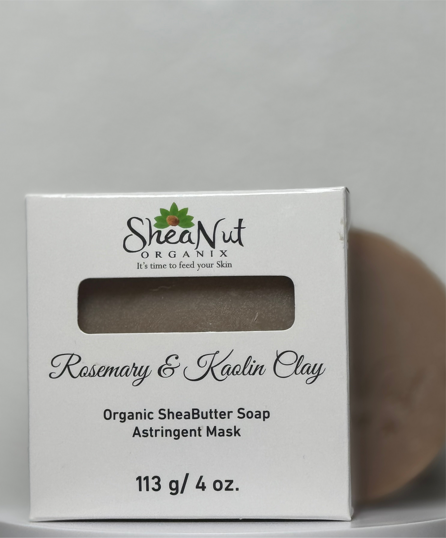 Rosemary & Kaolin Clay- Organic Shea Butter + Rosemary Soap- Astringent Mask