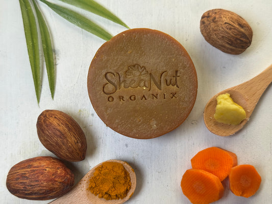 Carrot + Turmeric Facial Wellness - Organic Shea Butter Turmeric Soap - Acne Killer