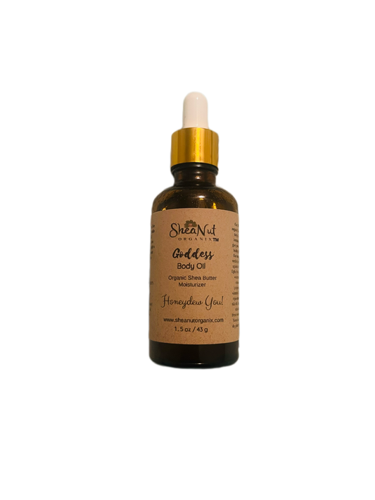 Goddess Glow Body Oil- Organic Shea Butter Moisturizer