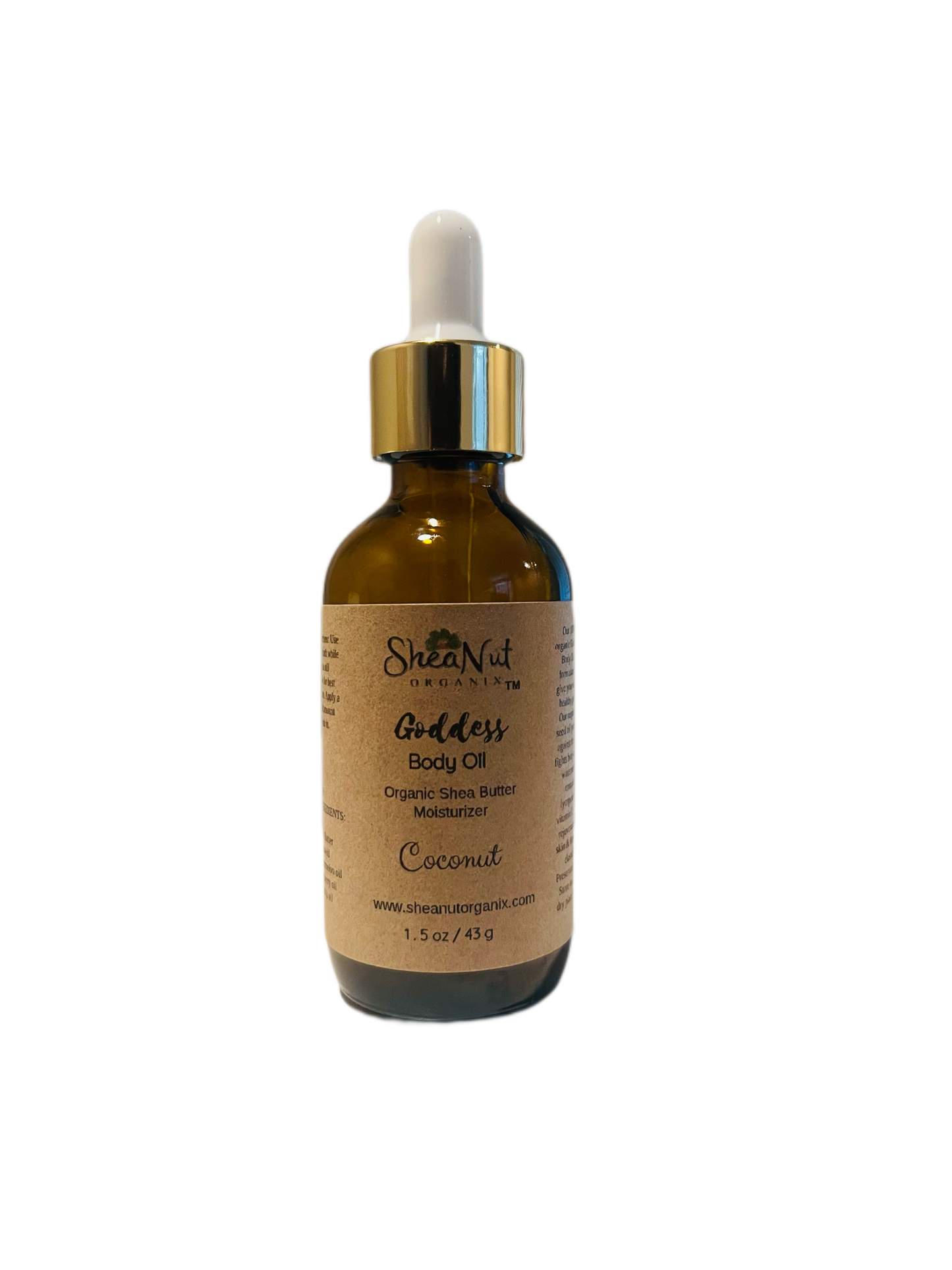 Goddess Glow Body Oil- Organic Shea Butter Moisturizer