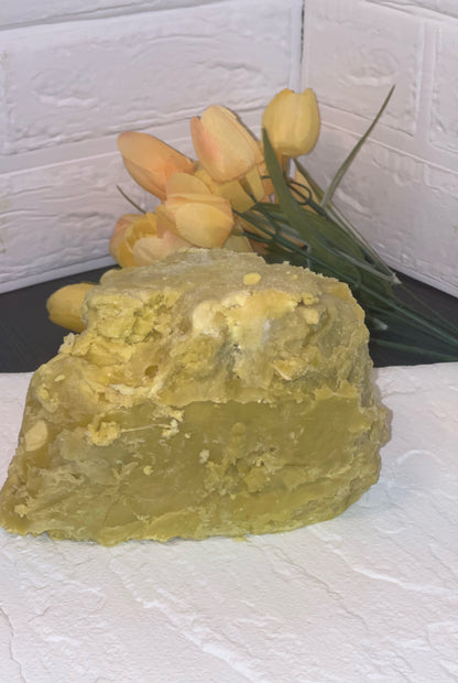 YELLOW- ORGANIC RAW SHEA BUTTER 1LB